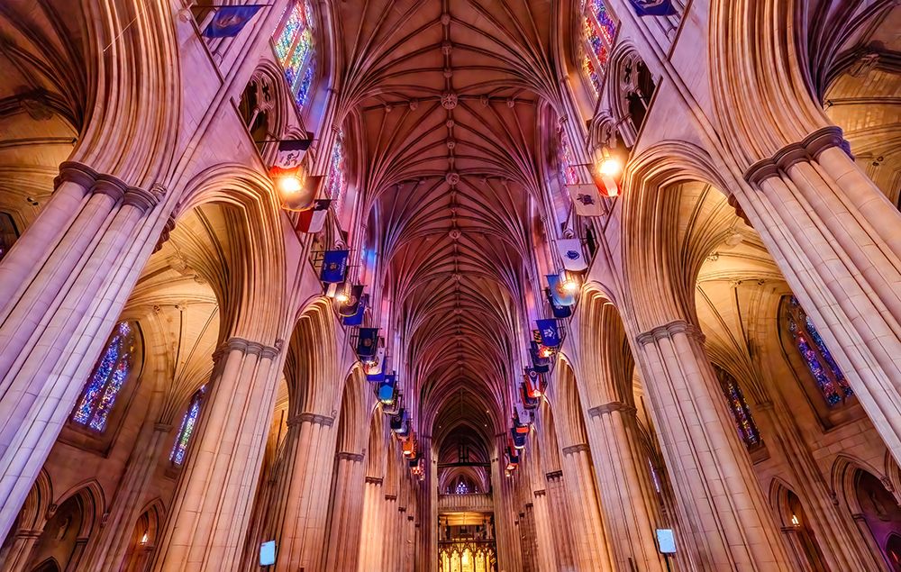 Nave, Washington National Cathedral, Washington DC. Construction started 1907.
